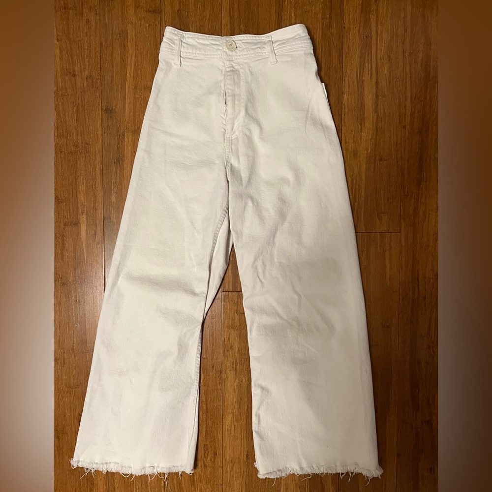 Zara high waisted crop jeans